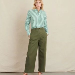 Alex Mill Striped Green Button Down Shirt, small